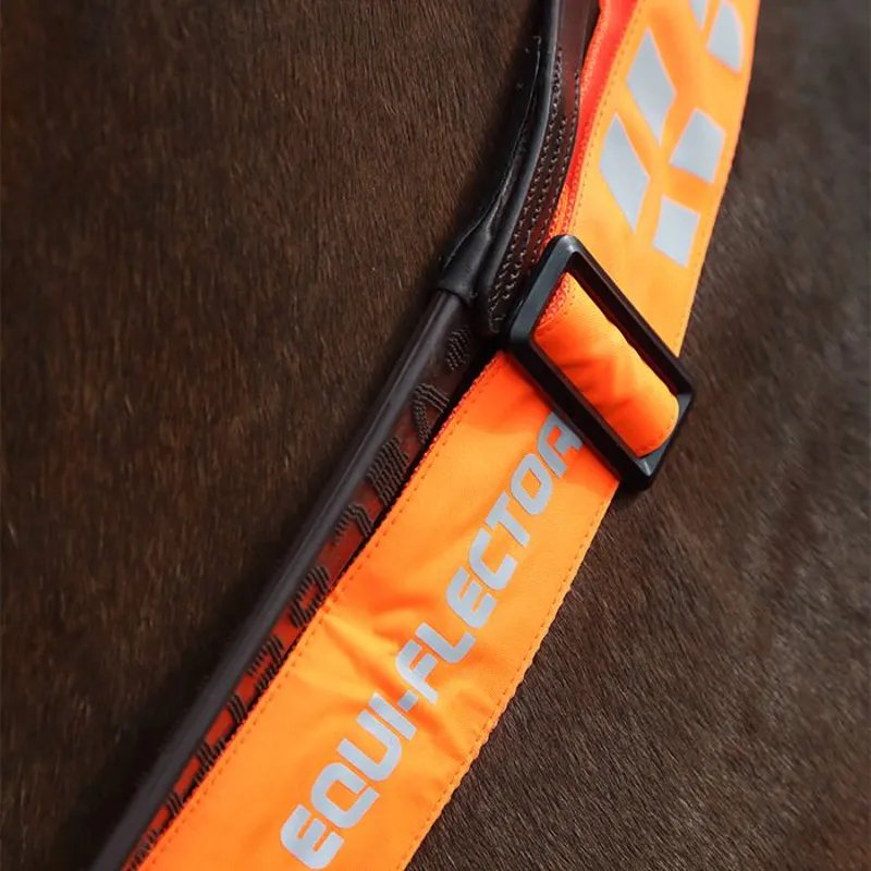 EquiFlector Hi-vis Breast plate in Orange-1